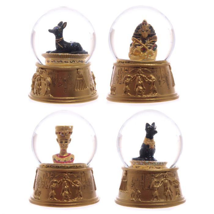 Egyptian with Hieroglyphics Snow Globe