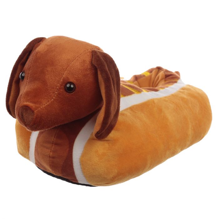 Fast Food Sausage Dog Slippers (Unisex One Size)