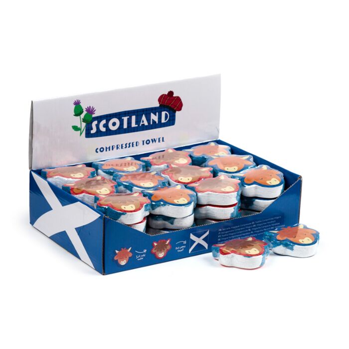 Scotland Souvenir Compressed Travel Towel