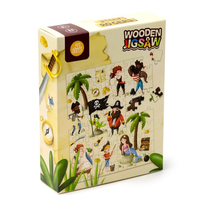 Jolly Roger Pirates 90pc Kids Jigsaw Puzzle