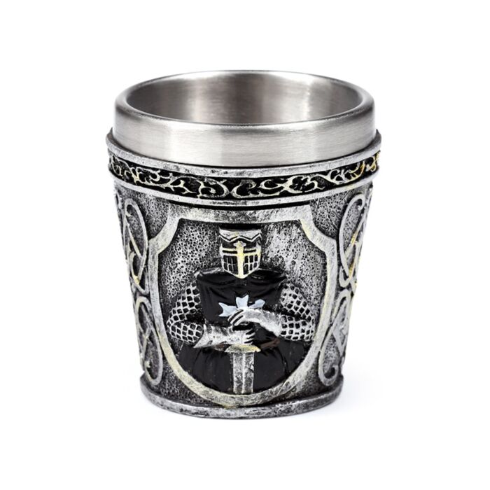 Decorative Medieval Black Knight Shot Glass