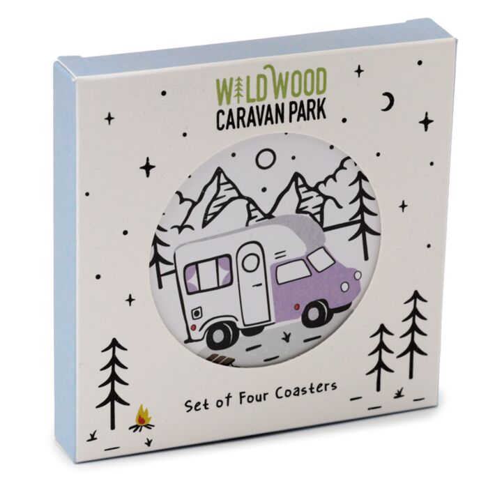 Wildwood Caravan Set of 4 Cork Coasters