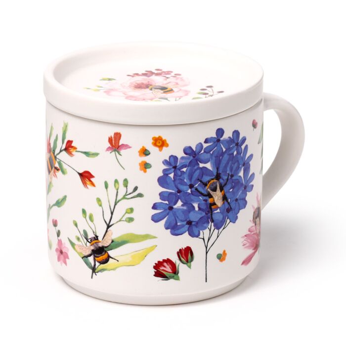 Nectar Meadows Porcelain Mug & Coaster Lid Set