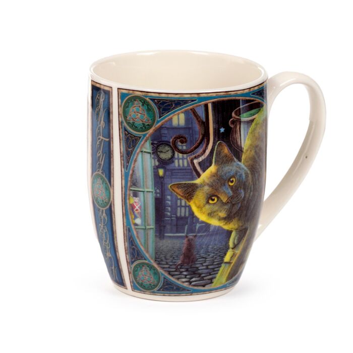 Lisa Parker Rusty Cauldron Cat Porcelain Mug