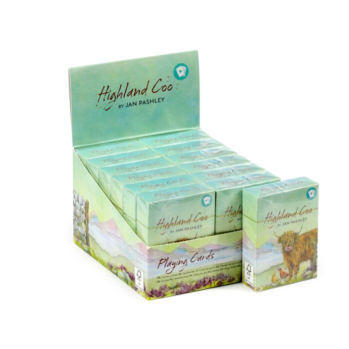 Jan Pashley Highland Coo Standard Playing Card Deck