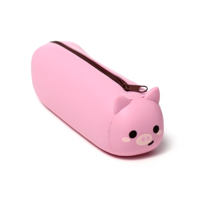 Adoramals Pig Silicone Pencil Case