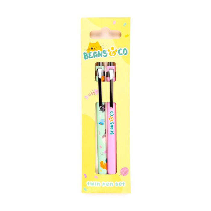 Beans & Co Cats Twin Pen Set