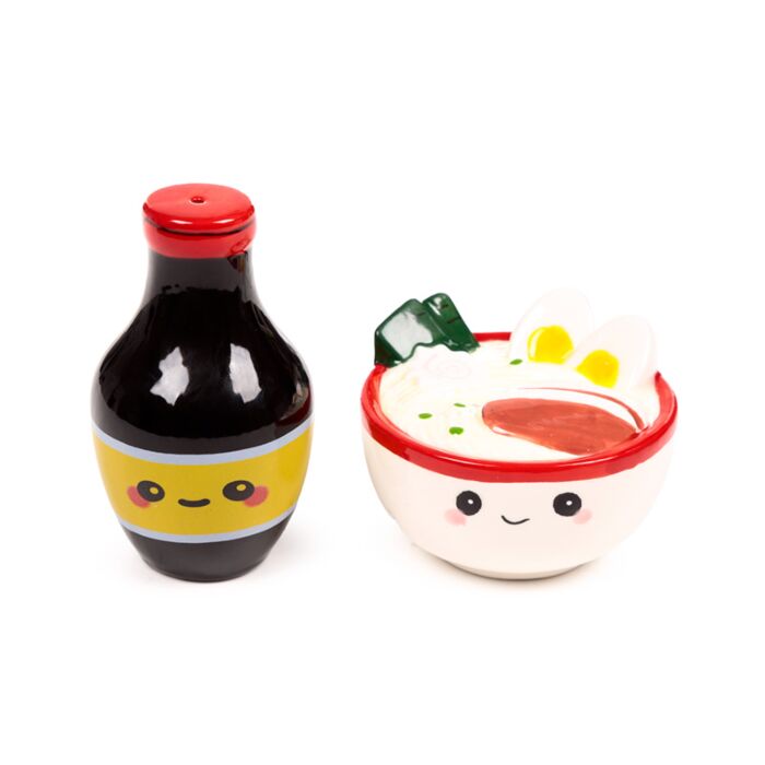 Nori the Ramen Foodiemals Ceramic Salt & Pepper Set