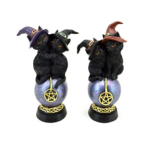 Witches Black Cats Iridescent Pentagram Orb Witches Black Cats Iridescent Pentagram Orb
