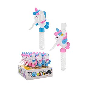 Unicorn Magic Handheld Hand-Operated Fan with Bubbles