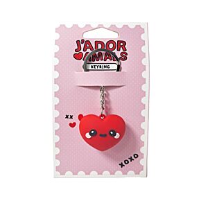 J'Adoramals Heart 3D PVC Keyring J'Adoramals Heart 3D PVC Keyring
