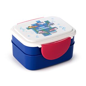 Minecraft Axolotl Clip Lock Stacked Bento Lunch Box with Cutlery Minecraft Axolotl Clip Lock Stacked Bento Lunch Box with Cutlery