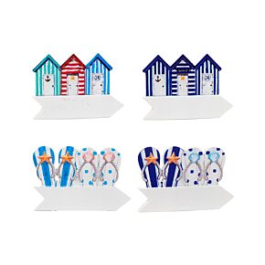 3D Printed Souvenir Seaside Magnet Colourful Beach Huts 3D Printed Souvenir Seaside Magnet Colourful Beach Huts