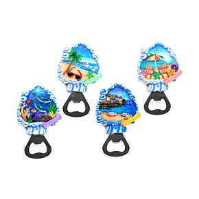 Souvenir Seaside Magnet Bottle Opener Beach & Waterfront Scenes Souvenir Seaside Magnet Bottle Opener Beach & Waterfront Scenes