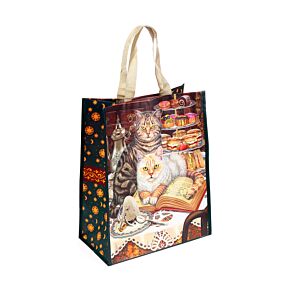 Lisa Parker Brewed Prophecies Cat Reusable Shopping Bag Lisa Parker Brewed Prophecies Cat Reusable Shopping Bag