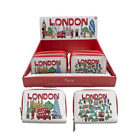 London Icons Zip Around Small Wallet Purse London Icons Zip Around Small Wallet Purse