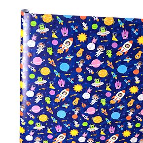 Space Cadet 3m Wrapping Paper Roll Space Cadet 3m Wrapping Paper Roll