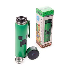 Minecraft Creeper Hot & Cold Digital Thermometer Bottle