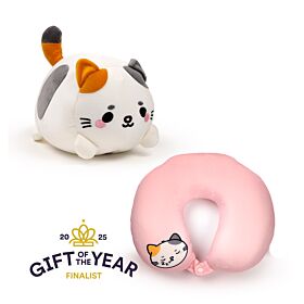 Swapseazzz Adoramals Cat 2-in-1 Plush Travel Pillow & Toy