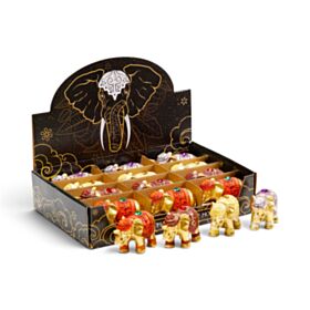 Metallic Glitter Lucky Elephant Incense Stick Holder