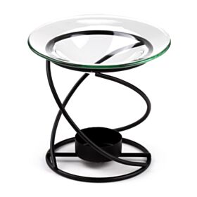 Eden Black Thin Metal Spiral Oil & Wax Melt Burner
