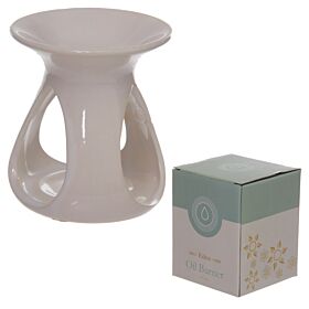 Eden White Tear Drop Ceramic Oil & Wax Melt Burner Eden White Tear Drop Ceramic Oil & Wax Melt Burner