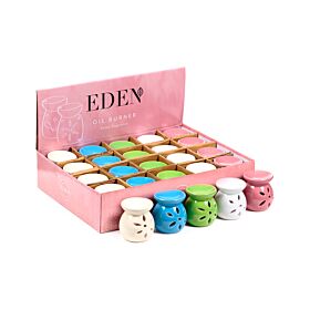 Small Ceramic Petal Cut Out Oil Burner 7.5cm Small Ceramic Petal Cut Out Oil Burner 7.5cm