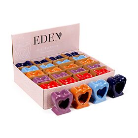 Eden Bright Single Colour Heart Shaped Oil Burner