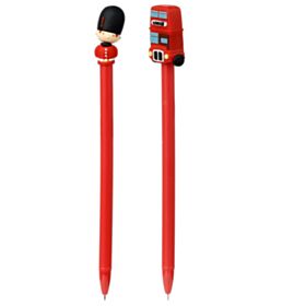London Souvenir Guardsman & Routemaster Bus Fine Tip Pen