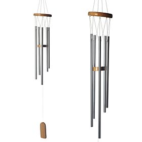 Wooden Wind Chime with Metal Tubes 77cm