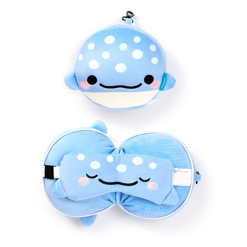 Kawaii 2-in-1 Travel Neck Support Pillow Plushie Zoo Edition