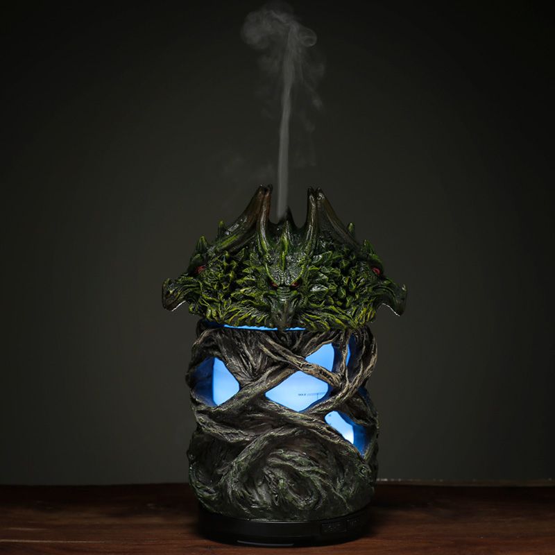 Dark Legends Fire Earth Dragon Twisted Tree USB LED Aroma Diffuser