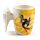 Angel Wings Ceramic Shaped Handle Mug with Decal