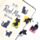 Lucky the Black Cat Magnetic Bookmark Set