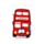 London Souvenir Red London Bus Magnetic PVC Bottle Opener