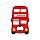 London Souvenir Red London Bus PVC Bottle Opener