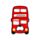 London Souvenir Red London Bus Magnetic PVC Bottle Opener