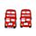 London Souvenir Red London Bus Magnetic PVC Bottle Opener