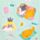 Beans & Co Cats Microfibre Beach Towel