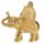 Lucky Buddha Sitting on Glitter Elephant