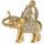 Lucky Buddha Sitting on Glitter Elephant