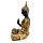 Black & Orange Gold Thai Buddha Mediation