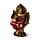 Red & Gold Thai Buddha Seated Lotus
