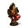 Red & Gold Thai Buddha Seated Lotus