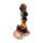 Witches Magical Black Cat Climbing Broomstick