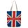 London Union Jack Flag Reusable Zip Up Cotton Bag