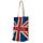 London Union Jack Flag Reusable Zip Up Cotton Bag