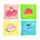 Pusheen the Cat Fruits Compressed Travel Towel