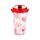 Shatterproof Amore Hearts Double Walled Cup & Straw