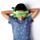 Relaxeazzz Green Monstarz Monster Plush Travel Pillow & Eye Mask